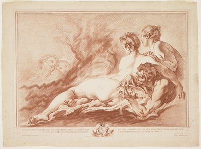 ネレイドとトリトン、c。 1762 作： Giles Demarteau